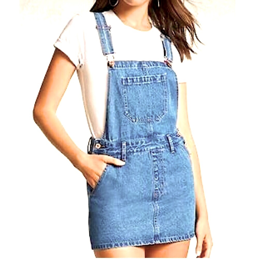 Lily Loves Denim Overall Mini Dress